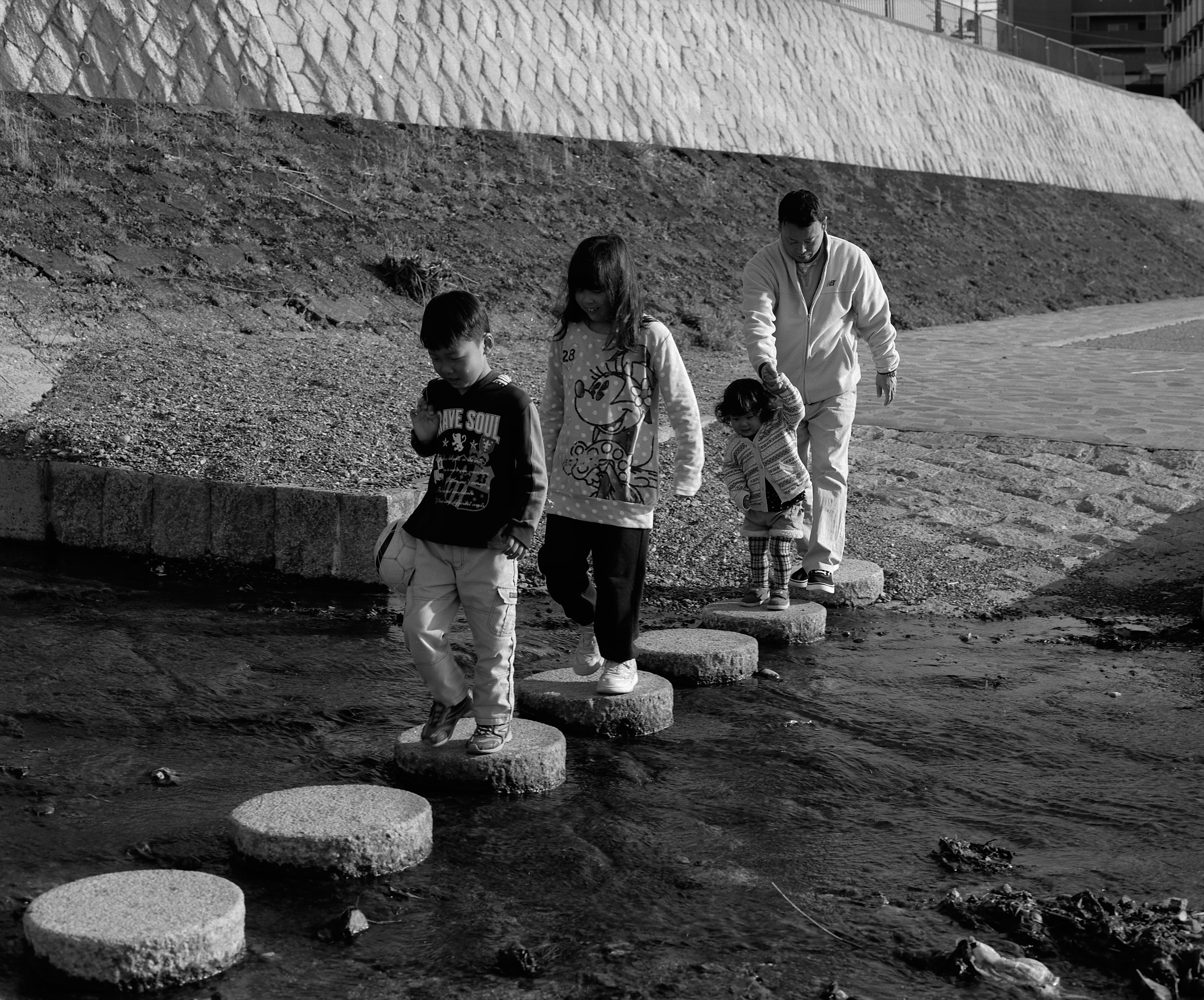 Family on The Banks of The Kamo River